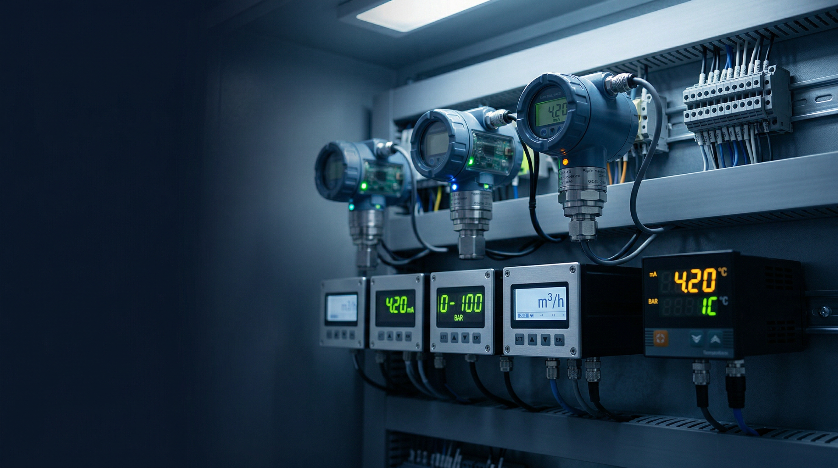 Industrial instrumentation panel